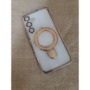 Gold Toned Phone Case Samsung Galaxy 25+ Plus Kickstand